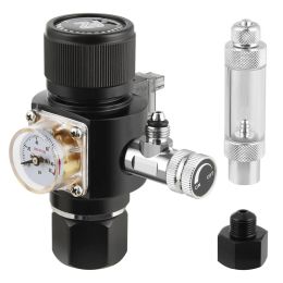 Équipement Fzone Mini régulateur de Co2 à double étage pour aquarium, électrovanne, compteur de bulles, accessoires pour aquarium, réducteur de dioxyde de carbone