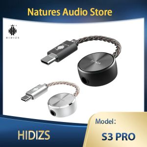 Équipement Hidizs S3PRO S3 Pro portable DAC HIFI USB C TYPEC à 3,5 mm Ampltifier avec Adaptateur de support MQA 8X Câble audio DSD128