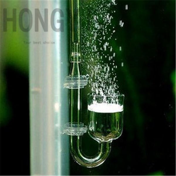 Equipo HONGYI 2 unids/lote vidrio acuario dióxido de carbono CO2 refinador pequeño calibre taza pequeña refinador pecera suministros especiales