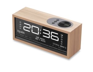 Uitrusting inscabin C1 DAB/DAB+ FM Digitale radio Wearmklok met groot scherm/Bluetooth/geluid, mooi ontwerp voor slaapkamer keukenkantoor