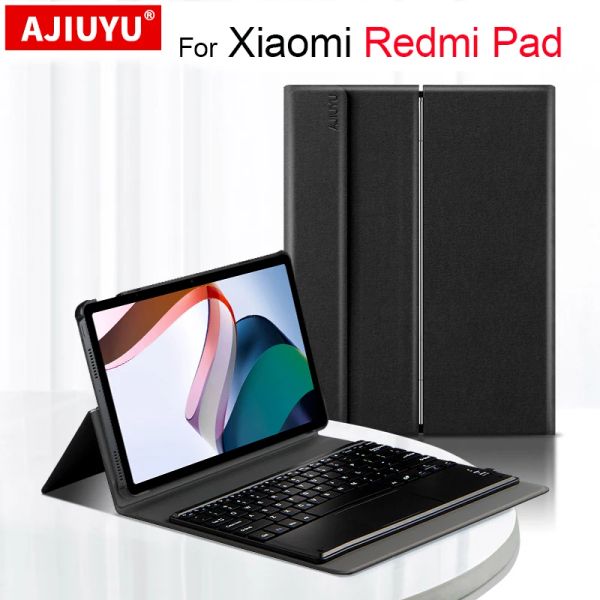 Équipement de clavier pour Xiaomi Redmi Pad 10,61 pouces 2022 Tablette Bluetooth Clavier de protection Shel de couverture de support avec pavé tactile Funda