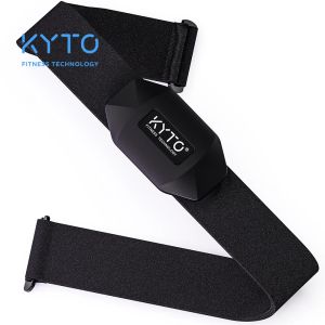 Équipement Moniteur de fréquence cardiaque KYTO Sangle pectorale Bluetooth 4.0 Capteur de fitness ANT Ceinture compatible Wahoo Polar Garmin Connected Outdoor Band