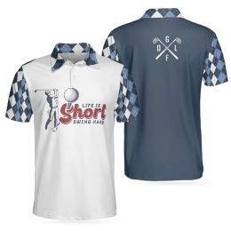 Équipement Polo Polo imprimé à la mode masculine Summer Short Shirts Golf Outdoor Shirts Racing Tshirt décontracté