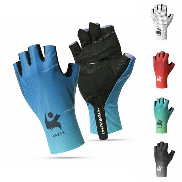 Hommes Gants De Cyclisme Printemps Eté Demi Doigt Gants De Vélo Antidérapants Respirant Vélo Moto VTT Fitness Gants De Pêche Femmes Équipement De CyclismeCycling Gloves