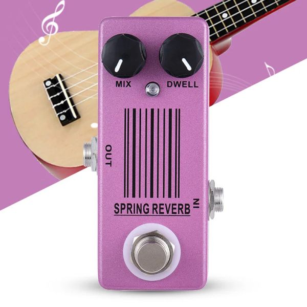 Équipement MoskyAudio Guitar Effet Pedal Spring Reverb MP51 Vrai Trypass Electric Guitar Effets Processeurs Efeito Guitarra DJ Équipement