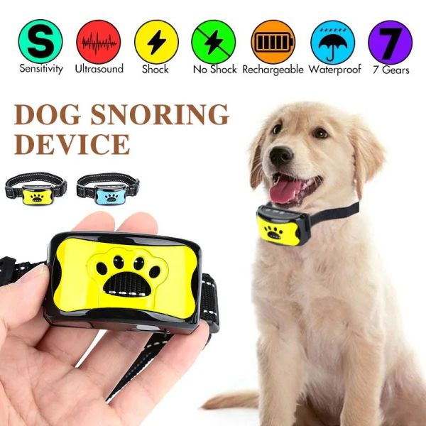 Équipement Pet Dog Repeller Anti Bowking Dispositif USB Écorce USB DÉTERVEUR ULLUBLAGE COLLAR COLLAR COLLAR COLLAR STOP BOLKING BEEP Collier