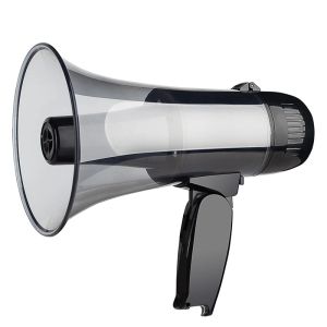 Apparatuur draagbare megaphone bullhorn 20 watt power megaphone speaker ingebouwde sirene alarmmodi met 240s opname en USB -poort