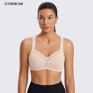 Équipement Syrokan High Impact Undermwire Sports Bra STAPS ALIMENTABLES FULLE FIGE RUNE CONSEMBLE SOUS-WEAR TOPS ATHICTS Gym Black Affairs actifs