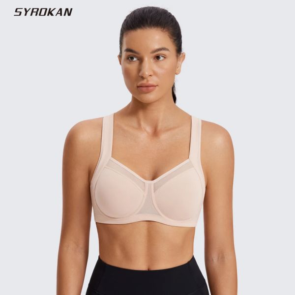 Equipo Syrokan High Impact Bewire Sports Braps ajustables Correas ajustables Figura completa Ejecución de ropa interior Athletic Tops Gym Black ActiveWear