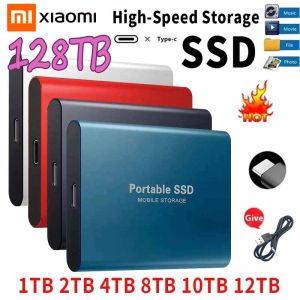 Apparatuur Xiaomi Portable 1TB 2TB SSD 128 TB Externe harde schijf Typec USB 3.1 Hoge snelheid 8 TB 64 TB Externe opslag Harde schijven voor laptops