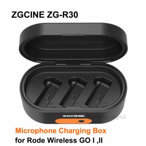Équipement ZGCINE ZGR30 Boîte de chargement de microphone sans fil 3400mAh Battre de caisse rapide Boîte de chargement pour Rode sans fil Go I II Mic sans fil
