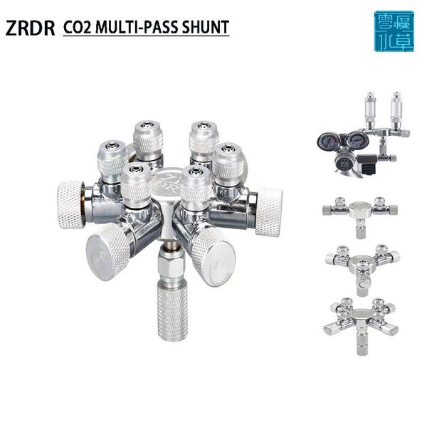 Équipement ZRDR aquarium CO2 shunt bulle compteur contrôle réglage fin générateur de valve système distributeur aquarium multicanal CO2 shunt