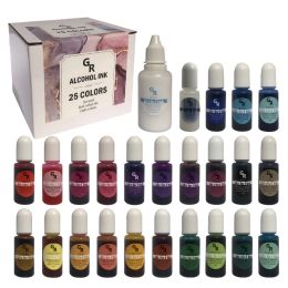 apparatuur 25 kleuren epoxy hars diffusie pigment pigment alcohol inkt vloeistof kleurstof kleurstof diy ambachten sieraden maken accessoires drop verzending