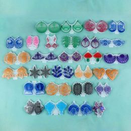 Equipos 28 PCS Geometría Arenería Joya de fundición Moldes de silicona Moldura Cabriclos de bricolaje Artesanía de joyas para mujeres para mujeres