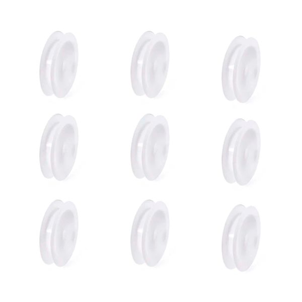 équipements 50pcs bobines vides en plastique pour fil de fil blanc bobines outils de bijoux 67x14 mm, trou: 10,5 mm