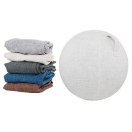 Équipements 55 65 75 85 CM Couverture anti-poussière de balle de yoga avec poignée Antislip Coton Antistatique Absorber la sueur Balle d'exercice Étui de protection