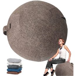 Équipements 55 65 75 85 CM Couverture anti-poussière de balle de yoga Antidérapant Coton Antistatique Absorbe la sueur Couverture de balle de yoga pour étui de protection