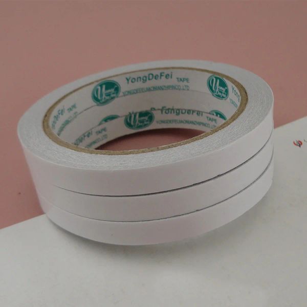 Équipements 5rolls 8 mm 10 mm de largeur Adhésive à double casse à double casse à double face pour accessoires de cheveux bricolage, bijoux faits à la main