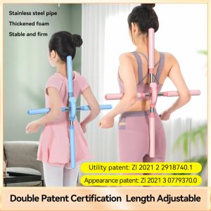 Uitrusting Verstelbare Patent Yoga Rughouding Corrector Voorkomen Bultrugstokken Schouder Schoonheid Bodybuilding Yoga Stick Fiess voor vrouwen