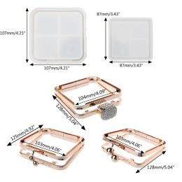 uitrusting DIY Clear Dynamic Liquid Square Quicksand Bag Silicone Mold Hars Casting Craft