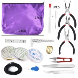 Apparatuur Sieraden Maken Benodigdheden Kit Tang Oorhaken Open Ringetjes Kreeft Sluitingen Knijpkralen DIY Sieraden Gereedschap Accessoires Sets