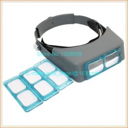 Équipements Nouveau 1.5X/2X/2.5X/3.5X Optivisor Head Watch Repair Glasses Loupe pour les yeux