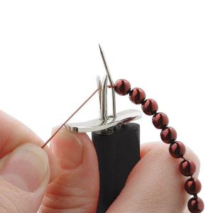 Equipments New Beading String Knotting Tool Secure Knots Stringing Rosary Beading Knotting Tie Tools Bead Needle For Pearls Jewelry Making