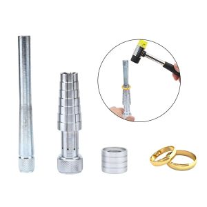 Équipements anneau Sizer Enrasser Stick Mandrel Jewelry Tool Metal Ring Forming Wedding Band Toudre Tool Expander for Jewelers Ring Stretch