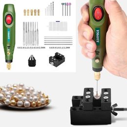 Uitrustingen SNASAN Mini Parel Ponsmachine Sieraden Maken Tool Handgemaakte DIY Boorgereedschap