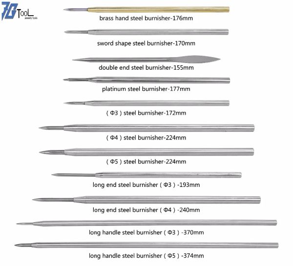 Équipements Tungsten en acier Brûleur long nez pointu net courbe courbée bijoutiers anneau outil pour la fabrication de bijoux