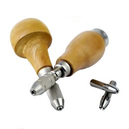 Uitrusting Wood Graver Handle Bead Drill Bits voor het graveren van messen sieraden Making Tools