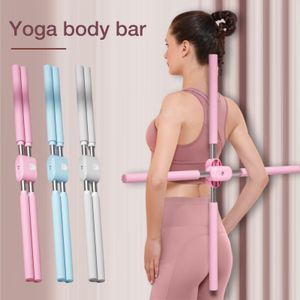 Uitrustingen Yoga Sticks Stretching Tool Houdingscorrectie Sticks Fitnessapparatuur voor thuis Verstelbare yogacorrectiestang Fitness voor thuis