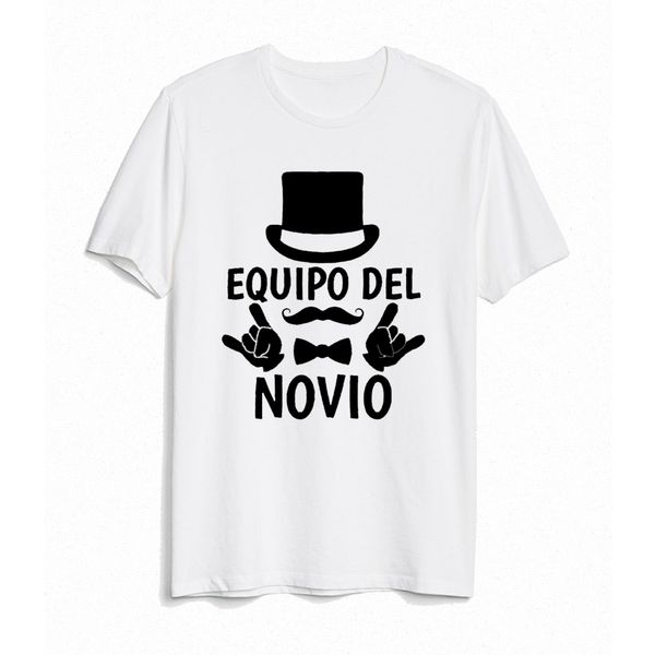 Equilisme del novio t-shirt imprimé espagnol t-shirt t-shirt t-shirt équipe de mariée tshirts best man tops t-shirts