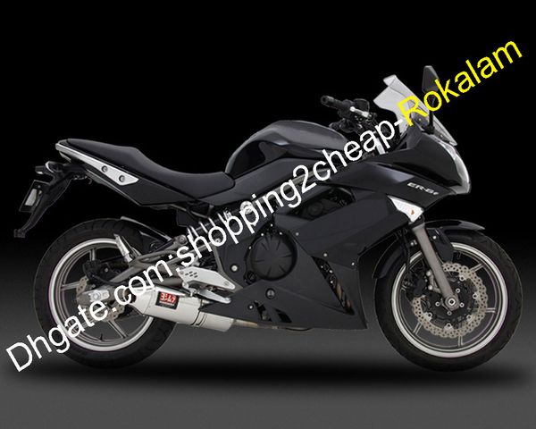 ER6F 09-11 ABS noir carénage pour motos Kawasaki ER-6F Ninja 650R ER 6F 2009 2010 2011 carrosserie route carénages pièces