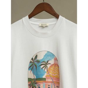 Eraldo Paris mode casabranca mens designer t-shirt série encre impression épais doux coton tricoté col rond manches courtes T-shirt