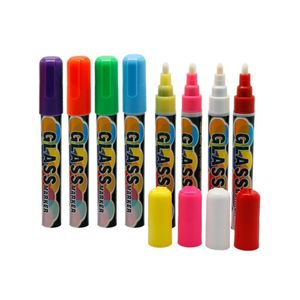 Wisable 8 Color Office Supplies Markeerstift Neon Liquid Chalk Marker Pennen voor LED-schrijfbord Neon Effect Writing Pennen