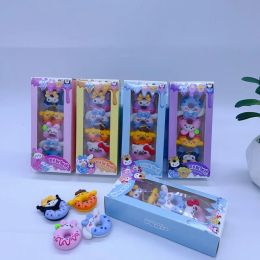 Eraser 24 sets/Box lindo creative stinnamoroll kuromi donut borrador diy4 paquete de regalo de regalo de regalo para niños.