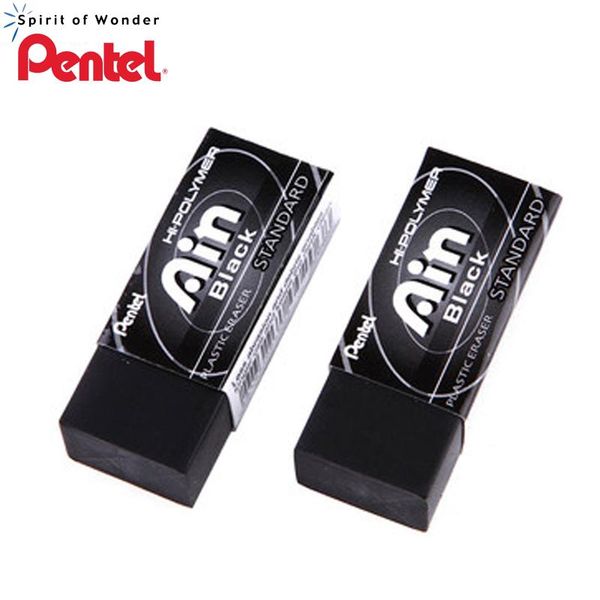 Eraser 6 PCS Pentel Erase negro Zeah06 Diseño gráfico Profesional Eraser Ain Serie Hi Polimer Plastic Super LimpiLing Eraser