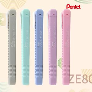 Gum Japan Pentel CLIC Gum Penvormige Macaron Kleur Creatief Briefpapier Minder Kruimel ZE80 Vervangbare Navulling Kawaii Briefpapier