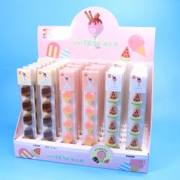 Erasers 36 Pack / lot Creative Fruit Eraser mignon Écriture Drawing Rubber Crayer PAPELERIE POUR PAPELERIE POUR CADEAUX ENFANTS