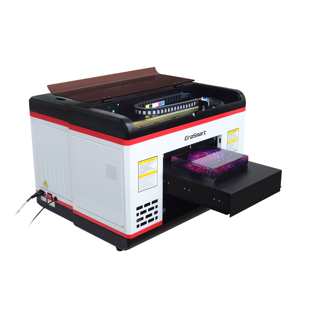 Erasmart cmykw 6 cores a3 1390 máquina de impressão de capa móvel uv impressora led uv impressora plana máquina de impressão uv para caso móvel
