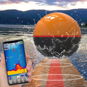 Erchang F68 Draadloze Fishfinder Dieptemeter Sonar Alarmtransducer Fishfinder IOS Android Met GPS 240227