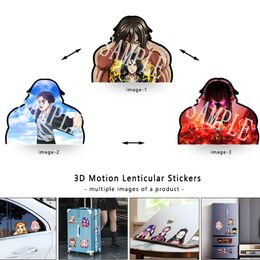 Eren Motion Sticker Attack on Titan Season4 Anime Calcomanías impermeables para automóviles, computadoras portátiles, refrigeradores, maletas, paredes, etc. Juguete para regalo