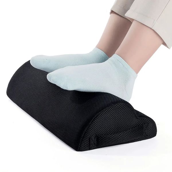 Almohada ergonómica para pies, cojín relajante, soporte para reposapiés debajo del escritorio, taburete para pies para el hogar, oficina, trabajo en computadora, cojín para reposapiés 240129