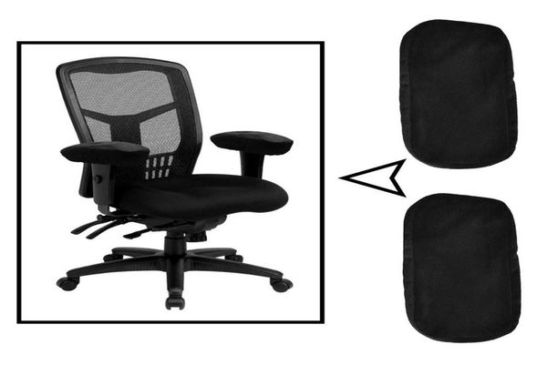 Coussinets d'accoudoirs ergonomiques en mousse à mémoire de forme pour chaise de bureau, housses d'accoudoirs confortables pour chaise de jeu pour soulager la pression des coudes et des avant-brasEnsemble de 2812136