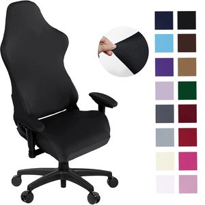 Ergonomisch ontworpen schuifhoes voor kantoorcomputergamestoel met rekbare polyester voering racegamestoelhoes 240314