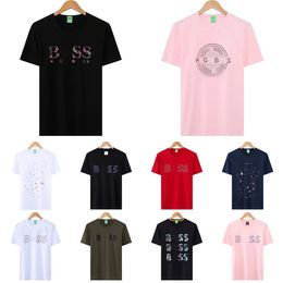 Haute qualité Boss Hommes Chemise Mode Hommes T-shirt De Luxe Polo Col Respirant Haut D'été Patron Chemise D'affaires Designer polos Hommes Taille M-XXXL