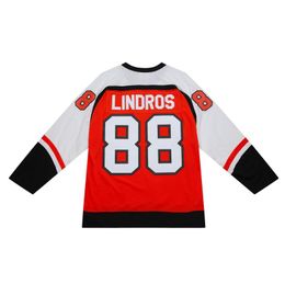 Eric Lindros gestikt hockeyshirt 1996-97 heren dames jeugd S-3XL retro-truien