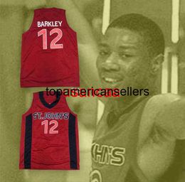 Erick Barkley # 12 St. Johns College Retro Basketball Jersey Mens cousé Coutume Tous les maillots de nom