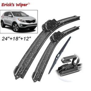 Erick's Front & Rear Wiper Blades Set Kit For KIA Sportage SL 2010 - 2015 Windshield Windscreen 24"+18"+12"